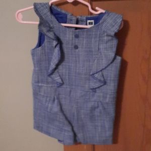 Baby girl blue Romper